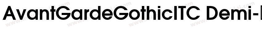 AvantGardeGothicITC Demi字体转换